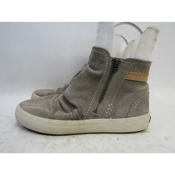 Sperry Top Sider Womens Size 7.5 M Gray Suede Zip Ankle Fashion Boots Bootie - Picture 1 of 11